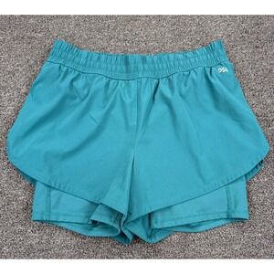DSG Women's Teal Athletic Running Shorts Built In Liner Size Small